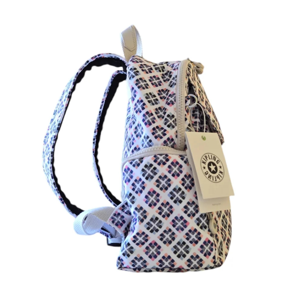 Kipling Matta Small Backpack BP4048 Matta Harmonious Tiles Nylon Travel Bag - Picture 4 of 14